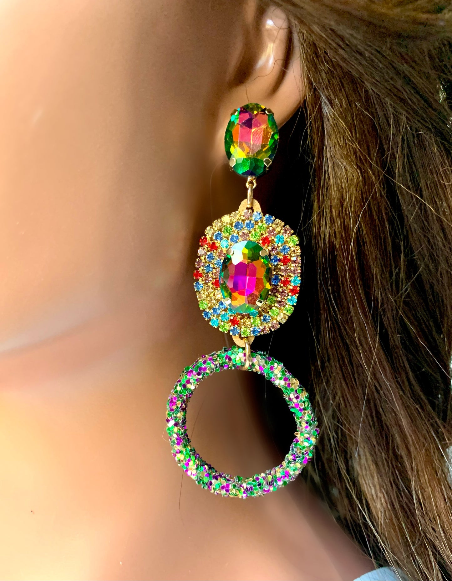 Met Gala - Green/Hot Pink