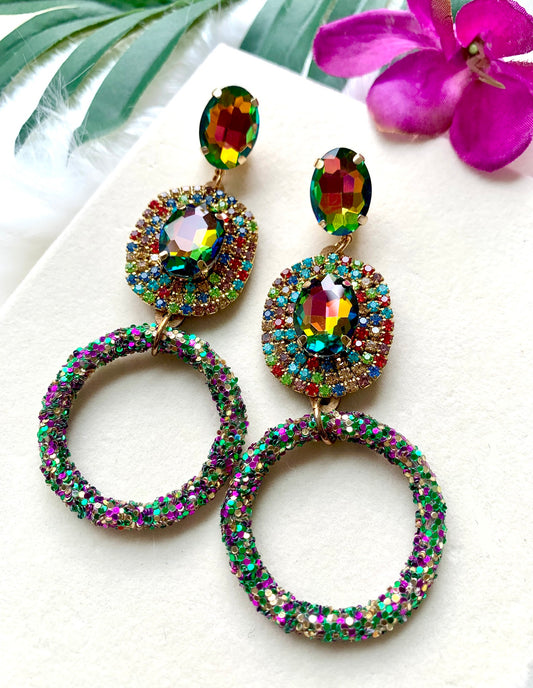 Met Gala - Green/Hot Pink