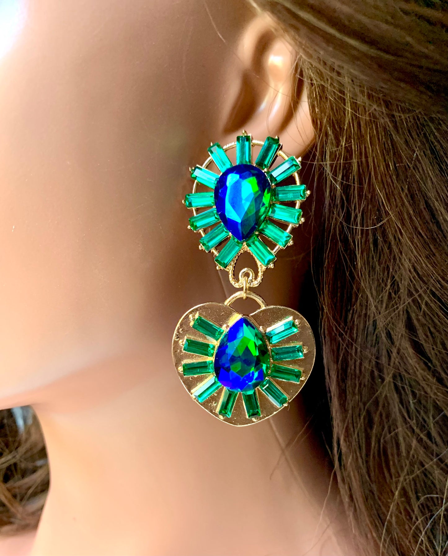 Heart's Ablaze - Green/Blue